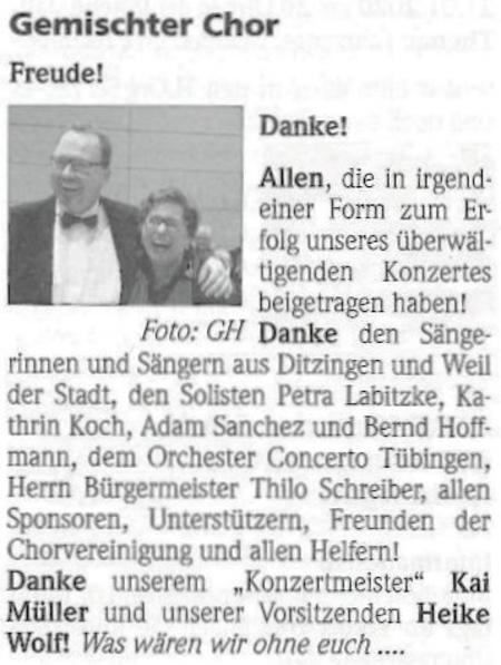 Freude! - Danke!